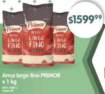 Supermercados Buenos Días Arroz largo fino PRIMOR x 1kg oferta