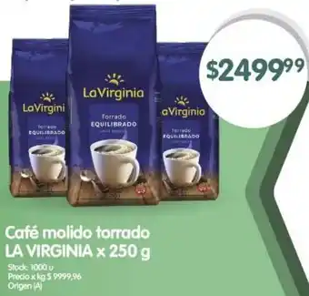 Supermercados Buenos Días Café molido torrado LA VIRGINIA x 250g oferta