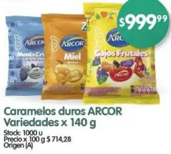 Supermercados Buenos Días Caramelos duros ARCOR Variedades x 140g oferta