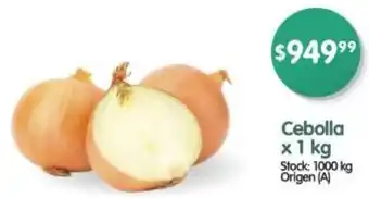 Supermercados Buenos Días Cebolla x 1kg oferta