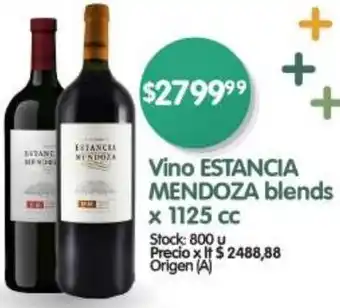 Supermercados Buenos Días Vino ESTANCIA MENDOZA blends x 1125cc oferta