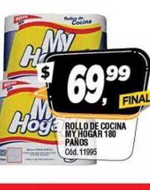 Supermercados Yaguar My Hogar Rollo De Cocina 180 Paños oferta