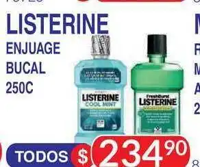 Masivos Listerine Enjuage Bucal 250c oferta