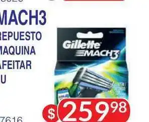 Gillette Mach3 Repuesto Maquina Afeitar 2u