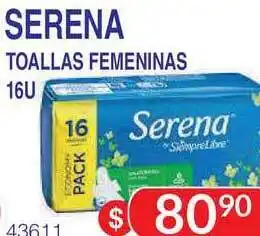 Masivos Serena Toallas Femeninas 16U oferta