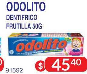 Masivos Odolito Dentifrico Frutilla 50g oferta