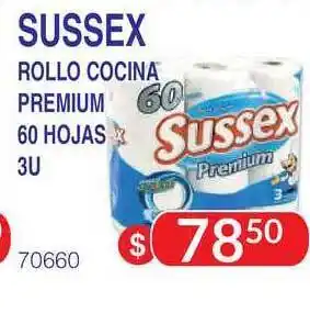 Masivos Sussex Rollo Cocina Premium 60 Hojas 3U oferta