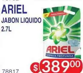 Masivos Ariel Jabon Liquido 2.7L oferta