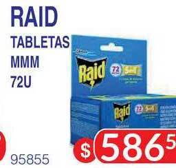 Masivos Raid Tabletas MMM 72U oferta