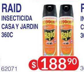 Masivos Raid Insecticida Casa Y Jardin 360c oferta