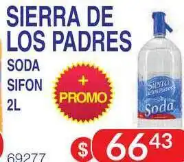 Masivos Sierra De Los Padres Soda Sifon 2L oferta