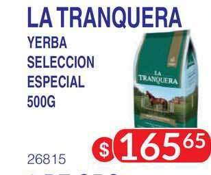Masivos La Tranquera Yerba Seleccion Especial 500g oferta