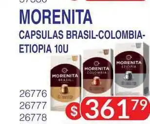 Morenita Capsulas Brasil-Colombia-Etiopia 10U
