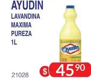 Masivos Ayudin Lavandina Maxima Pureza 1L oferta