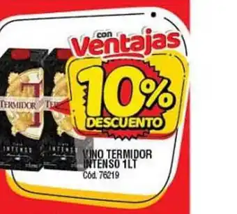Supermercados Yaguar Vino Termidor Intenso 1LT 10% Descuento oferta