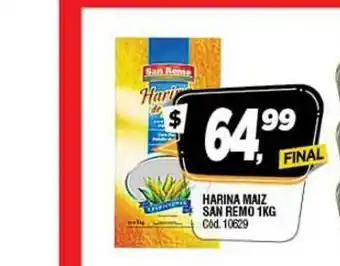 Supermercados Yaguar Harina Maiz San Remo 1Kg oferta