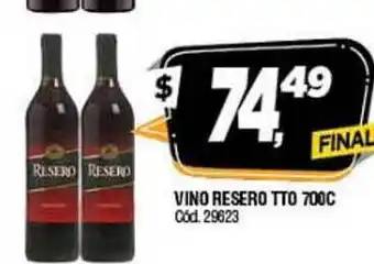 Vino Resero TT0 700c