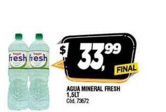 Supermercados Yaguar Agua Mineral Fresh 1.5Lt oferta