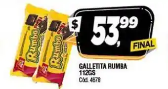 Supermercados Yaguar Galletita Rumba 112Gs oferta