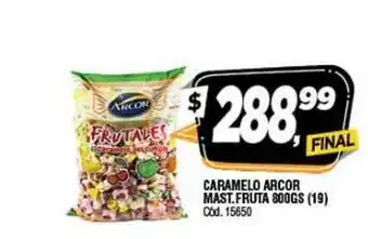 Supermercados Yaguar Caramelo Arcor Mast.Fruta 800Gs oferta