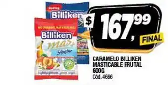 Supermercados Yaguar Caramelo Billiken Masticable Frutal 600g oferta