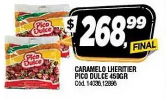 Supermercados Yaguar Caramelo Lheritier Pico Dulce 450Gr oferta