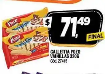 Supermercados Yaguar Galletita Pozo Vainillas 320g oferta