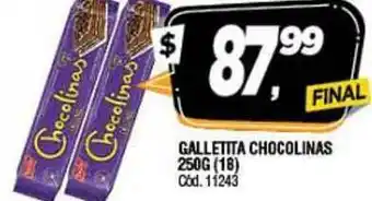Supermercados Yaguar Galletita Chocolinas 250g (18) oferta