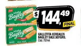 Supermercados Yaguar Galletita Cereales Bagley Salv.507Grs. oferta
