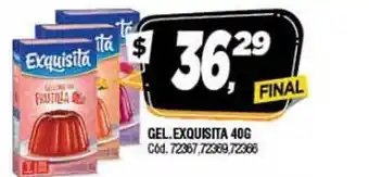 Supermercados Yaguar Gel. Exquisita 40g oferta