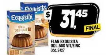 Supermercados Yaguar Flan Exquisita DDL.60G Vit-Zinc oferta