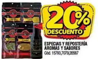 Supermercados Yaguar Especias Y Repostería Aromas Y Sabores 20% Descuento oferta