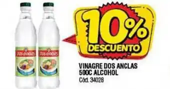 Supermercados Yaguar Vinagre Dos Anclas 500c Alcohol 10% Descuento oferta