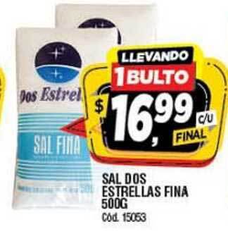 Supermercados Yaguar Sal Dos Estrellas Fina 500g oferta