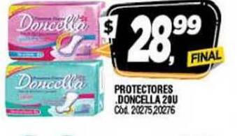 Supermercados Yaguar Doncella Protectores 20u oferta