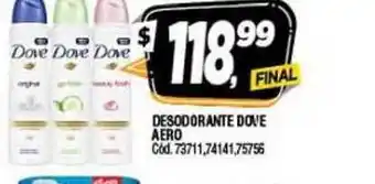 Supermercados Yaguar Dove Desodorante Aero oferta
