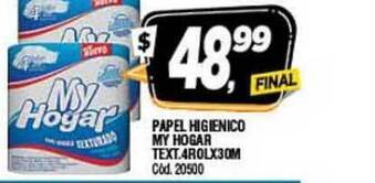 Supermercados Yaguar My Hogar Papel Higienico Text. 4rolx30m oferta