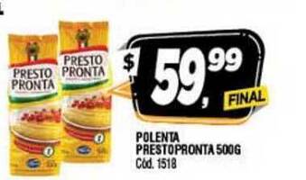 Supermercados Yaguar Prestopronta Polenta 500g oferta