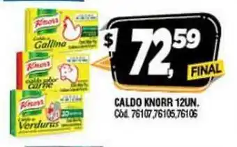 Supermercados Yaguar Knorr Caldo 12un oferta