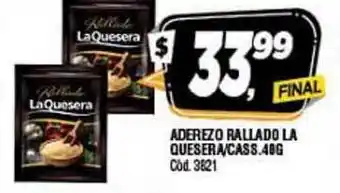 Supermercados Yaguar Rallado La Quesera/Cass Aderezo 40g oferta