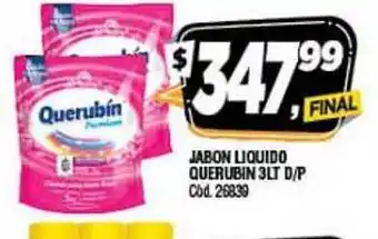 Supermercados Yaguar Querubin Jabon Liquido 3lt D/P oferta