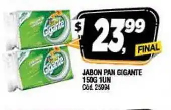 Supermercados Yaguar Gigante Jabon Pan 150g 1un oferta