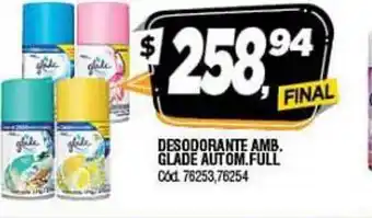 Supermercados Yaguar Glade Desodorante Amb. Autom. Full oferta