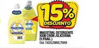 Supermercados Yaguar Magistral Detergente x500 Crem./Glicerina (V/Frag.) oferta