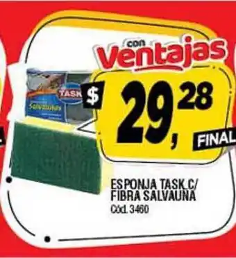 Supermercados Yaguar Task Esponja C/Fibra Salvauna oferta
