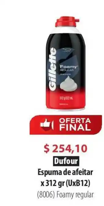 Dufour Espuma de afeitar x 312 gr (UxB12)