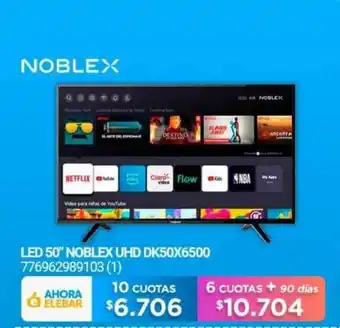 Punto Blu Noblex LED 50" UHD DK50X6500 oferta