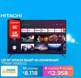 Punto Blu Hitachi Smart LED 55" 4K LE554KSmart oferta