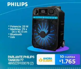 Punto Blu Philips Parlante TANX20/77 20W oferta