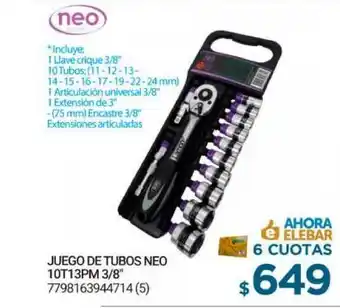 Punto Blu Neo Juego De Tubos 10T13PM 3/8" oferta